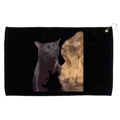 Cat Zoning Out Meme Popular Internet Meme Grommeted Golf Towel
