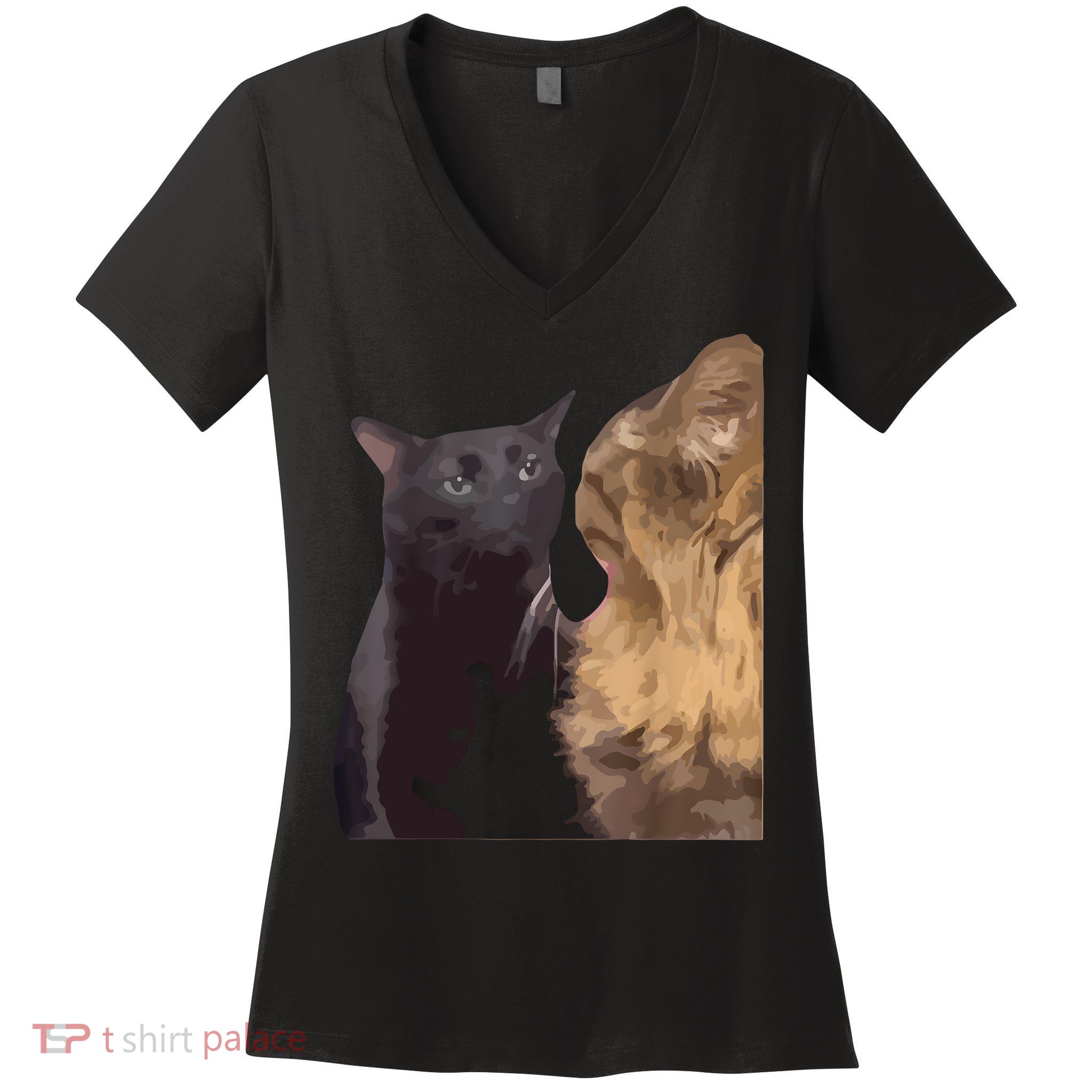Cat Zoning Out Meme Popular Internet Meme Women's V-Neck T-Shirt