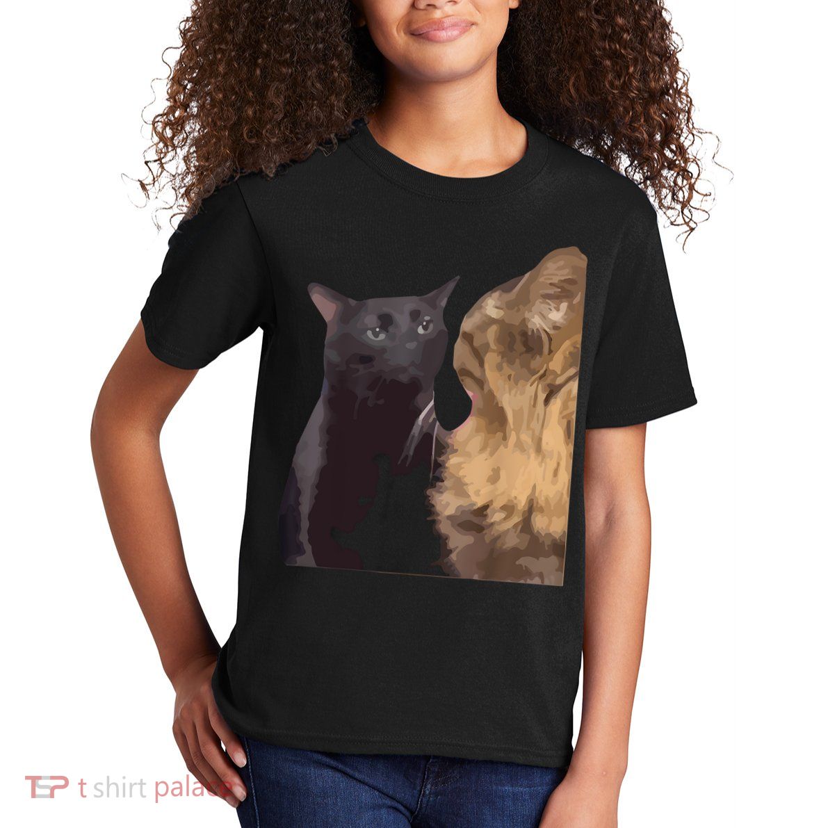 Cat Zoning Out Meme Popular Internet Meme Kids T-Shirt
