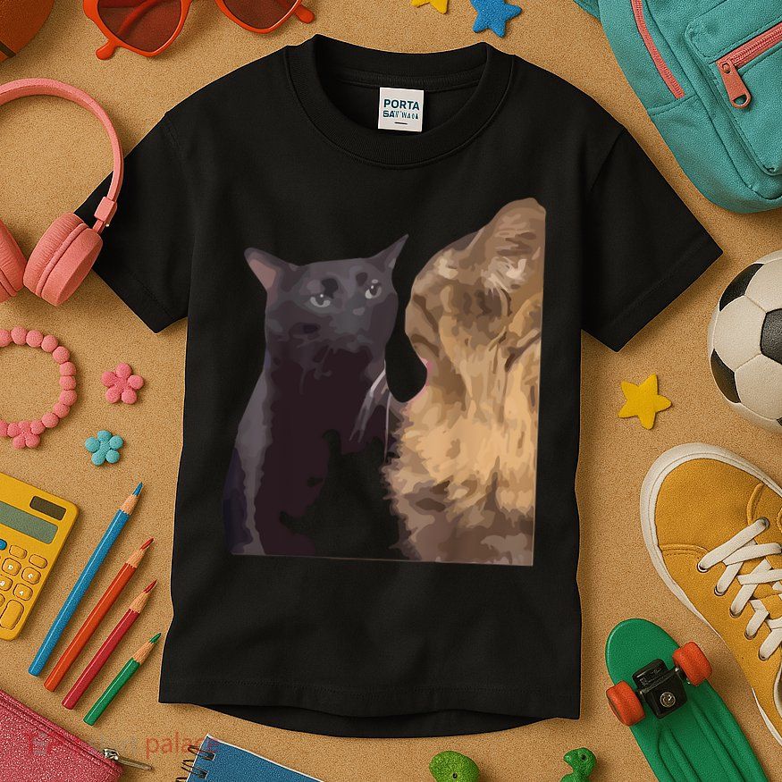 Cat Zoning Out Meme Popular Internet Meme Kids T-Shirt