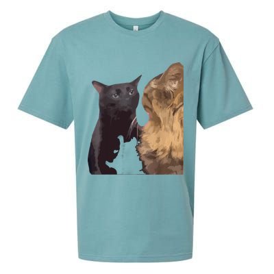 Cat Zoning Out Meme Popular Internet Meme Sueded Cloud Jersey T-Shirt