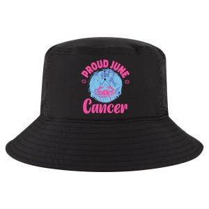 Cancer Zodiac: Proud June Cancer Gift Cool Comfort Performance Bucket Hat