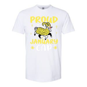 Capricorn Zodiac: Proud January Cap Gift Softstyle CVC T-Shirt