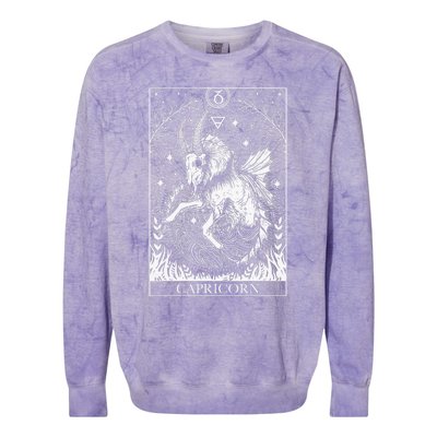 Capricorn Zodiac Symbol Horoscope Astrology Birthday Gift Colorblast Crewneck Sweatshirt