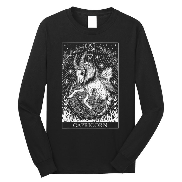 Capricorn Zodiac Symbol Horoscope Astrology Birthday Gift Long Sleeve Shirt