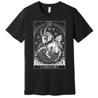 Capricorn Zodiac Symbol Horoscope Astrology Birthday Gift Premium T-Shirt