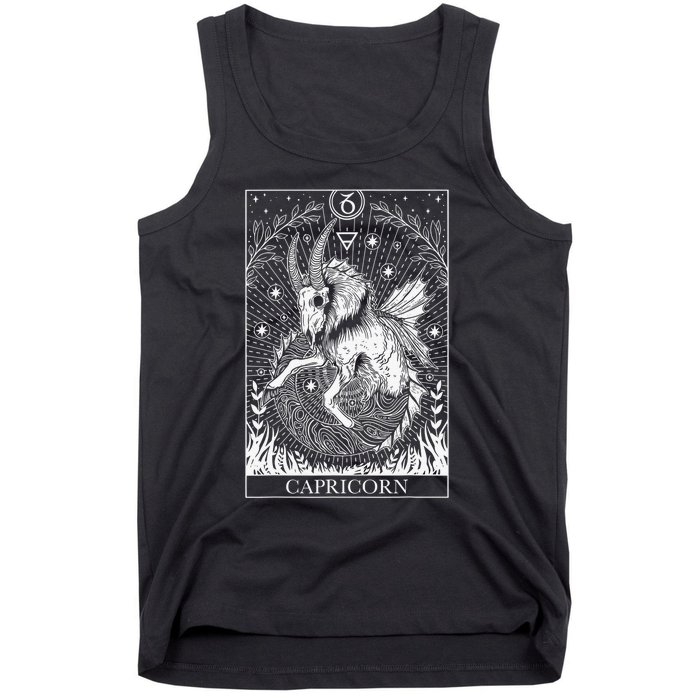 Capricorn Zodiac Symbol Horoscope Astrology Birthday Gift Tank Top