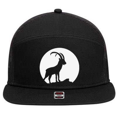 Capricorn Zodiac signs Astrology Star Moon phase Capricorn 7 Panel Mesh Trucker Snapback Hat