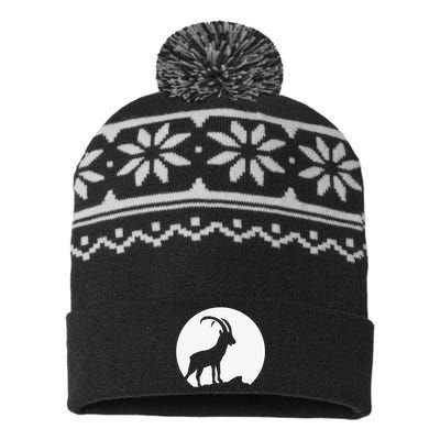 Capricorn Zodiac signs Astrology Star Moon phase Capricorn USA-Made Snowflake Beanie