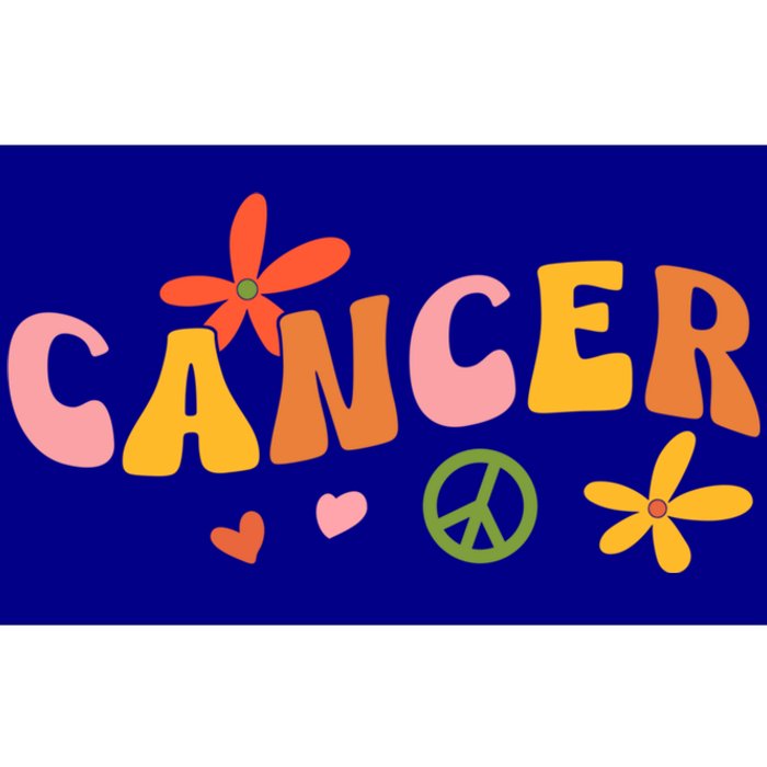 Cancer Zodiac Sign 70s Hippie Style Gift Bumper Sticker