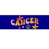 Cancer Zodiac Sign 70s Hippie Style Gift Bumper Sticker