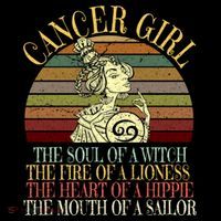 Cancer Zodiac Sign Gift June And July Birthday Gift Flatbill Hat