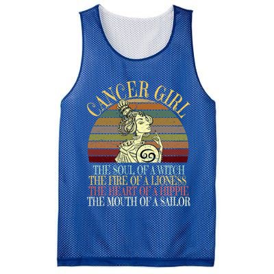 Cancer Zodiac Sign Gift June And July Birthday Gift Mesh Reversible Basketball Jersey Tank