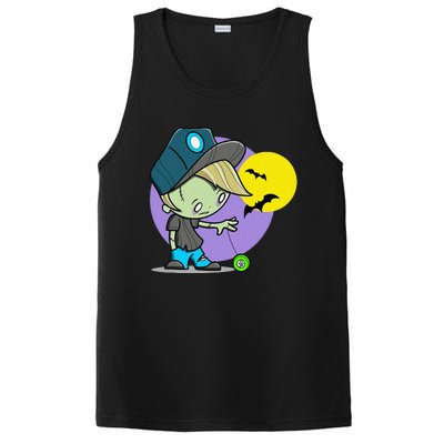 Cute Zombie Spooky Bats For Halloween And Back To School PosiCharge Competitor Tank