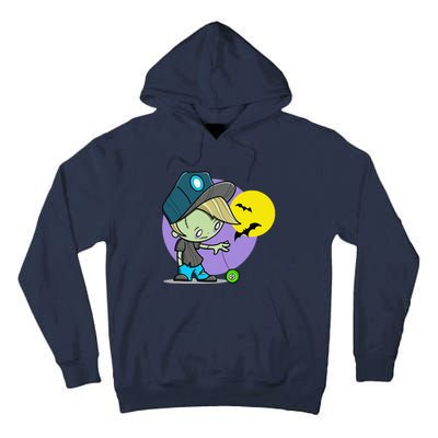 Cute Zombie Spooky Bats For Halloween And Back To School Tall Hoodie