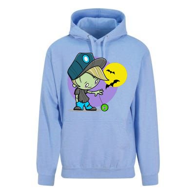 Cute Zombie Spooky Bats For Halloween And Back To School Unisex Surf Hoodie