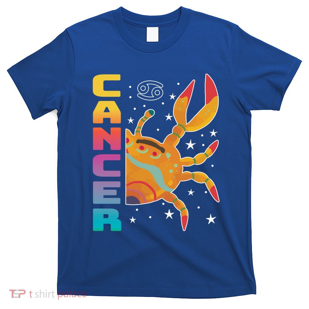 Cancer Zodiac Sign Facts Retro Vintage Astrology Gift T-Shirt