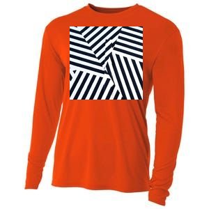 Crazy Zebra Stripped Patterns Cooling Performance Long Sleeve Crew