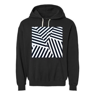Crazy Zebra Stripped Patterns Garment-Dyed Fleece Hoodie