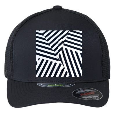 Crazy Zebra Stripped Patterns Flexfit Unipanel Trucker Cap