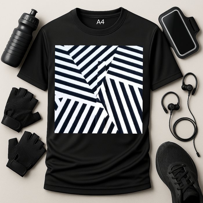 Crazy Zebra Stripped Patterns Performance Shirt
