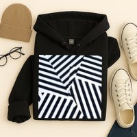 Crazy Zebra Stripped Patterns Hoodie