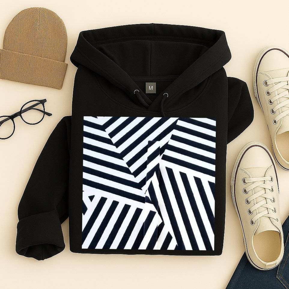 Crazy Zebra Stripped Patterns Hoodie