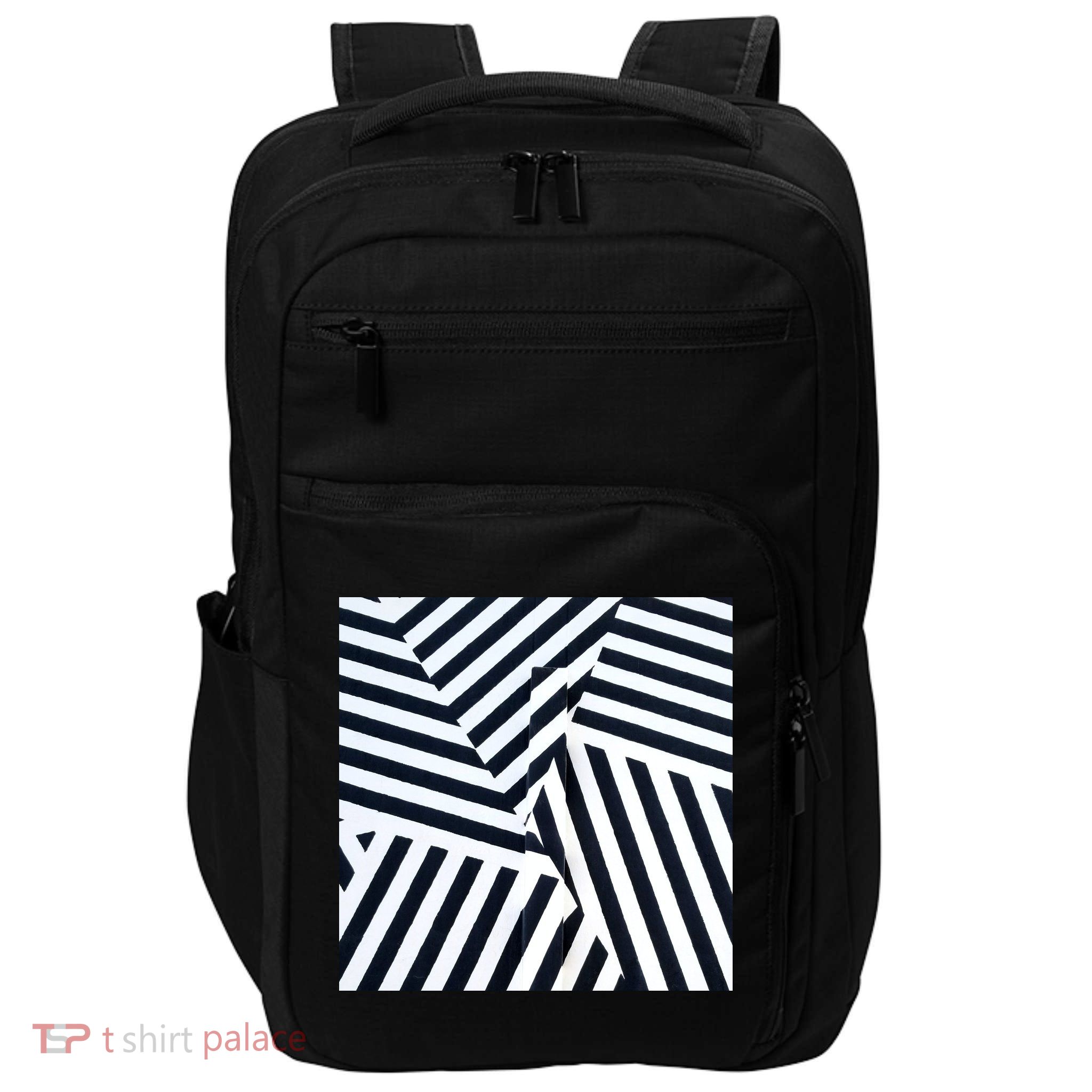 Crazy Zebra Stripped Patterns Impact Tech Backpack