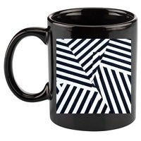 Crazy Zebra Stripped Patterns 11oz C Handle Ceramic Mug