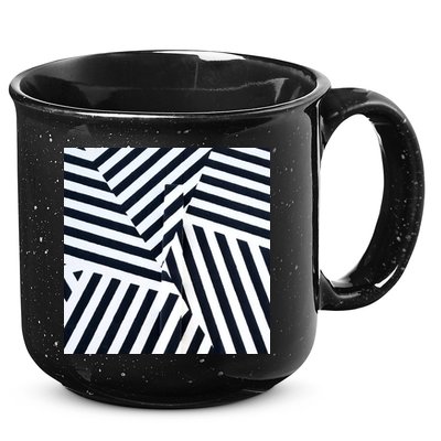 Crazy Zebra Stripped Patterns 15oz Campfire Ceramic Mug