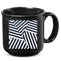 Crazy Zebra Stripped Patterns 15oz Campfire Ceramic Mug