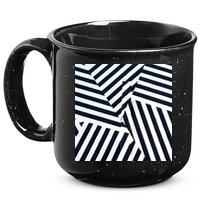 Crazy Zebra Stripped Patterns 15oz Campfire Ceramic Mug