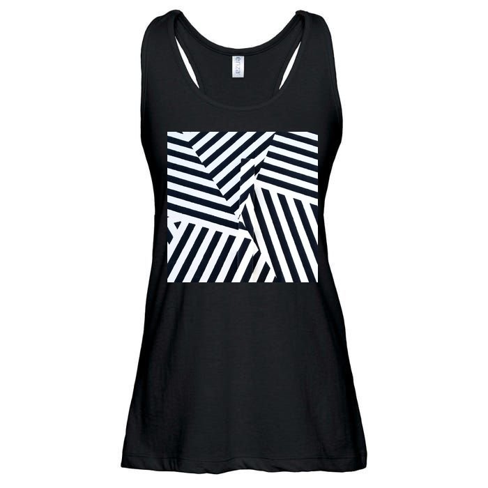 Crazy Zebra Stripped Patterns Ladies Essential Flowy Tank