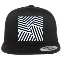 Crazy Zebra Stripped Patterns Flatbill Hat