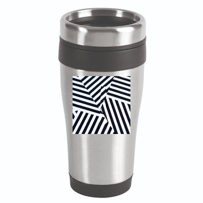 Crazy Zebra Stripped Patterns 16oz Travel Tumbler