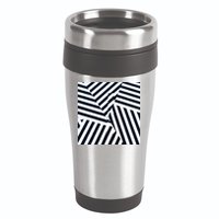 Crazy Zebra Stripped Patterns 16oz Travel Tumbler