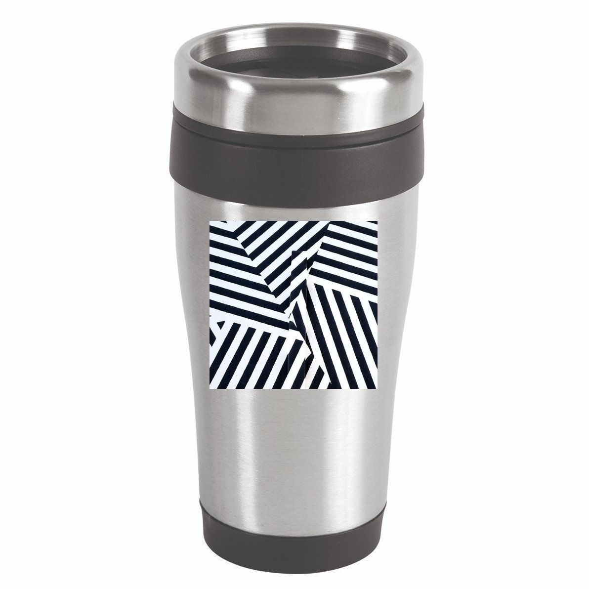 Crazy Zebra Stripped Patterns 16oz Travel Tumbler