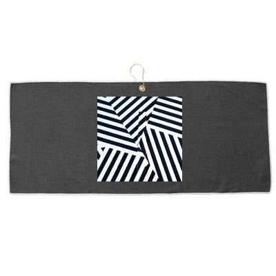 Crazy Zebra Stripped Patterns Large Microfiber Waffle Golf Towel