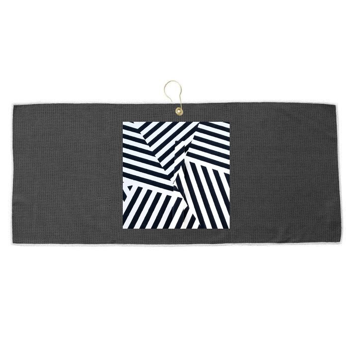 Crazy Zebra Stripped Patterns Large Microfiber Waffle Golf Towel