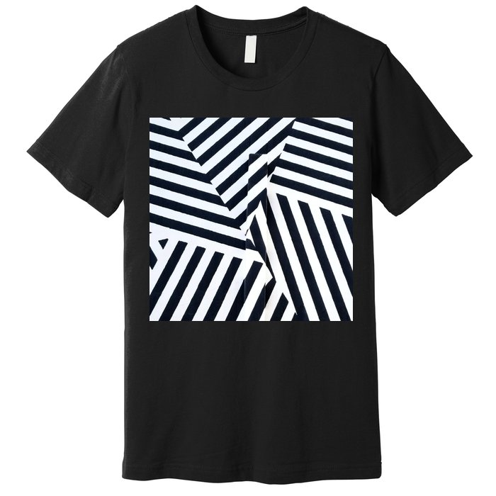 Crazy Zebra Stripped Patterns Premium T-Shirt