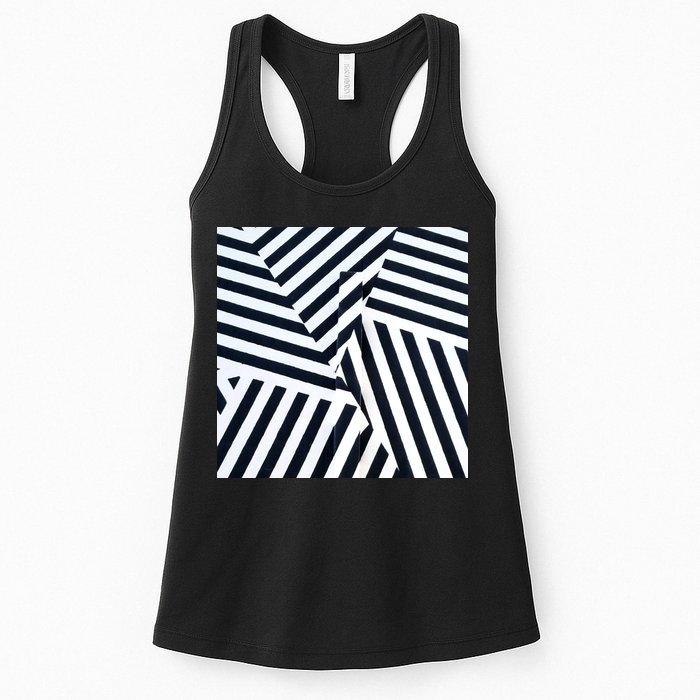 Crazy Zebra Stripped Patterns Womens Tank Top