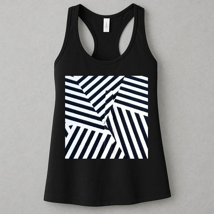 Crazy Zebra Stripped Patterns Womens Tank Top