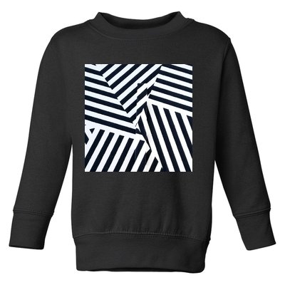 Crazy Zebra Stripped Patterns Toddler Sweatshirt