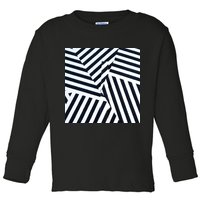 Crazy Zebra Stripped Patterns Toddler Long Sleeve Shirt