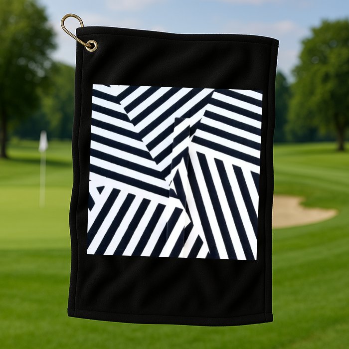 Crazy Zebra Stripped Patterns Golf Towel
