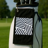 Crazy Zebra Stripped Patterns Golf Towel