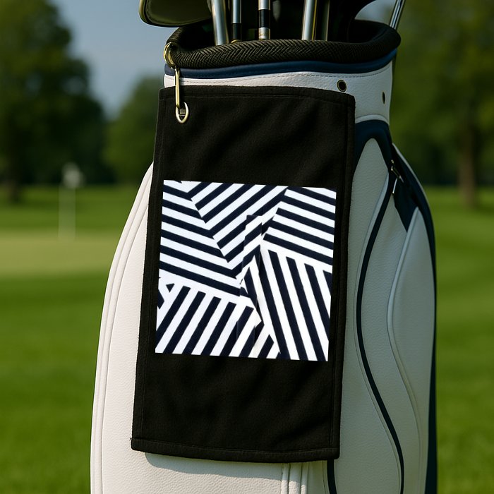 Crazy Zebra Stripped Patterns Golf Towel
