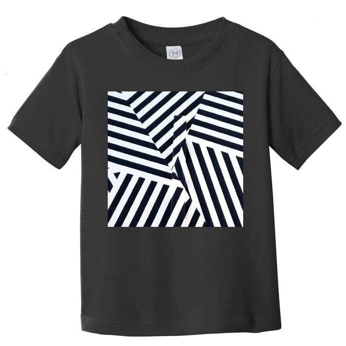 Crazy Zebra Stripped Patterns Toddler T-Shirt