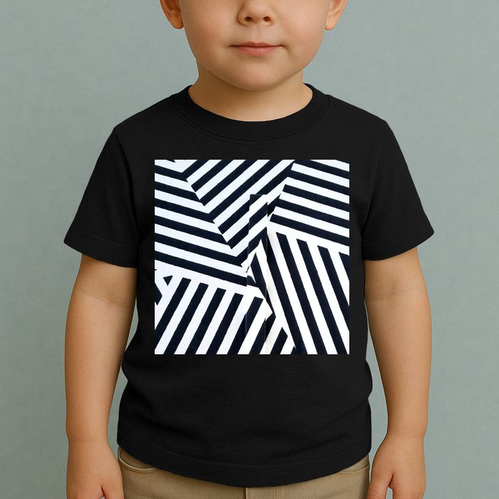 Crazy Zebra Stripped Patterns Toddler T-Shirt