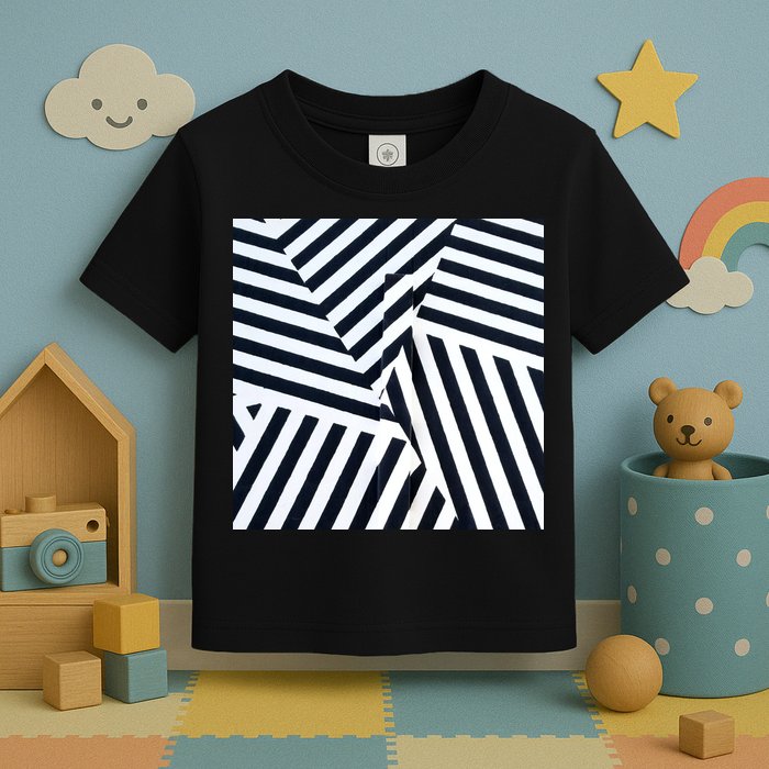 Crazy Zebra Stripped Patterns Toddler T-Shirt